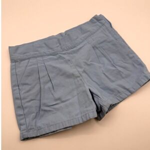 Janie and Jack Kids Light Blue Pleated Dress Shorts Size 6 Adjustable Waist